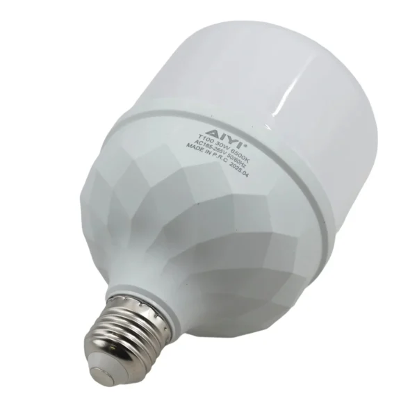 AIYI E27 LED Bulb 30W, Large T100 10cm Wide, 6500K Cool White, 2400LM Lamp AY398-084