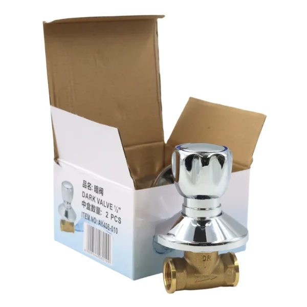 AIYI 2-Piece 1/2" Concealed Shut-Off Valves AY406-010