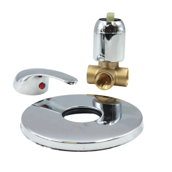 1/2" Concealed Shower Mixer - Brass Body with Chrome Control Plate AY406-001