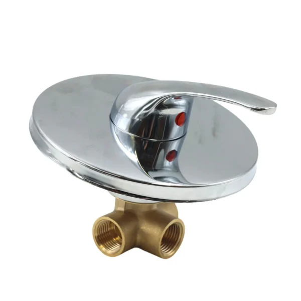 1/2" Concealed Shower Mixer - Brass Body with Chrome Control Plate AY406-001