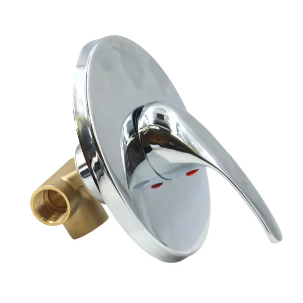 1/2" Concealed Shower Mixer - Brass Body with Chrome Control Plate AY406-001