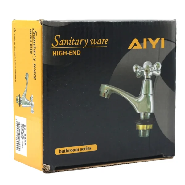 AIYI Single Basin Tap, Chrome Bathroom Sink Tap AY7208