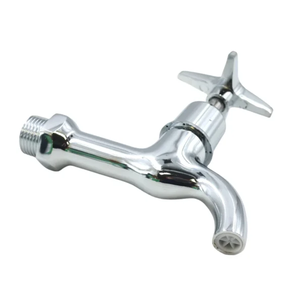 AIYI 2-Piece Short Neck Wall Taps - Hot & Cold Pair AY406-058