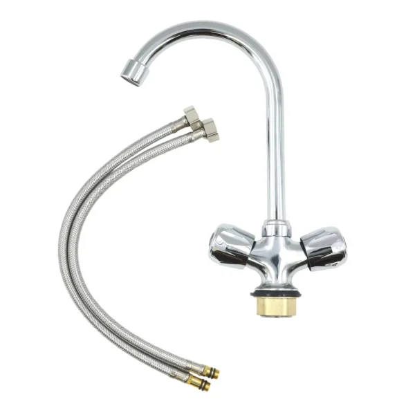 Double faucet with cold and hot water CY-1058 AY407-083
