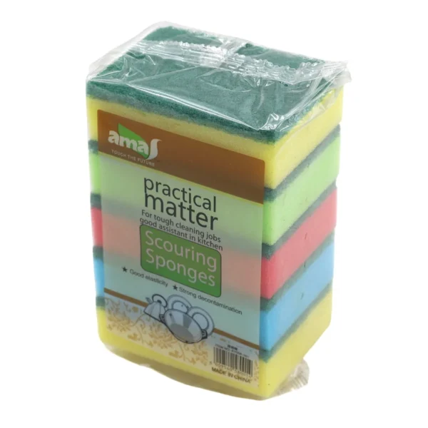 5 Piece Kitchen Scouring Sponges AY058-001