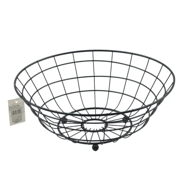 Metal Wire Fruit Basket - Open Storage Bowl for Kitchen & Countertop AY389-009