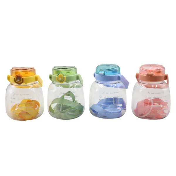 1.3L Water Bottle with Straw, Handle & Carry Strap AY230-009