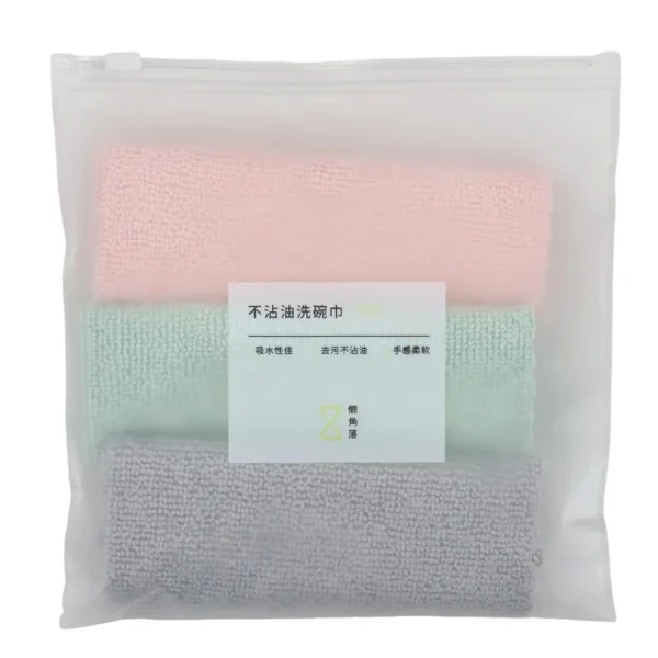 3 Piece Microfibre Cleaning Cloth Set 30x30cm, Polyester Multipurpose Cleaning Towels AY226-017