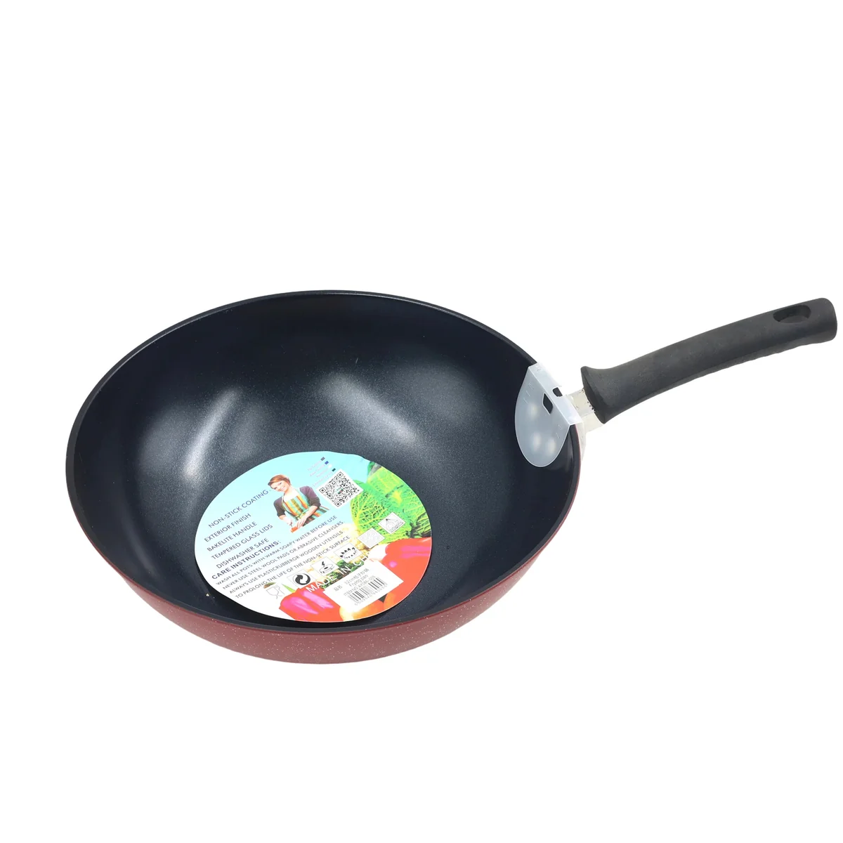 32cm Non-Stick Aluminium Wok AY086-005 - Image 3