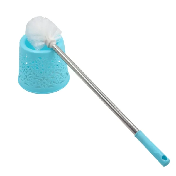 Toilet Brush with Decorative Holder - Assorted Colours Bathroom Cleaning Set AY047-015