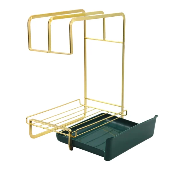3-in-1 Kitchen Sink Organiser Rack with Drip Tray AY153-010