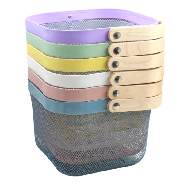 Storage basket whiet/black/purple/pink/blue/yellow/green AY120-023