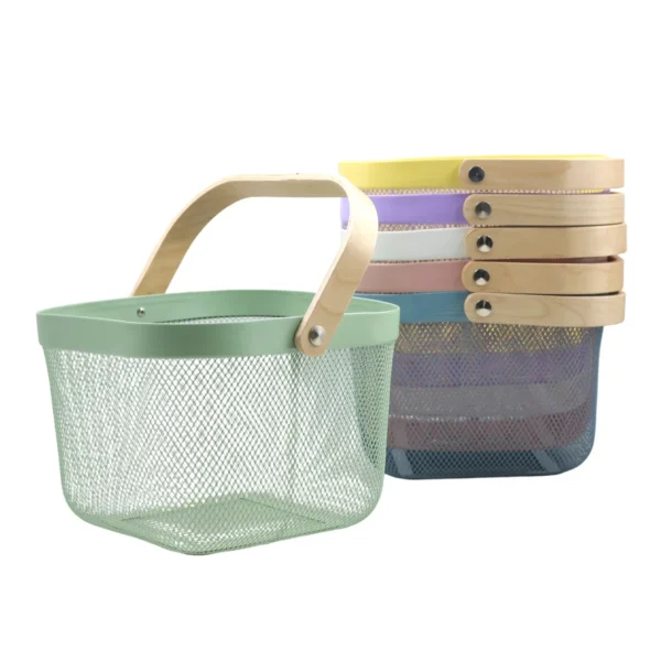 Storage basket whiet/black/purple/pink/blue/yellow/green AY120-023