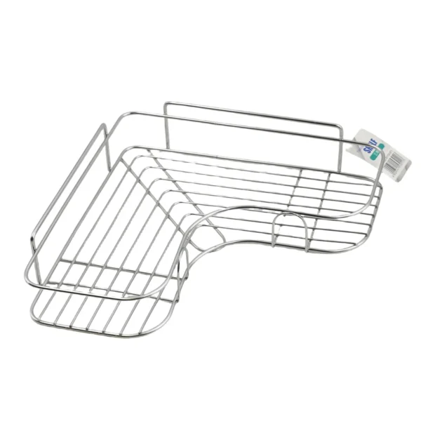 Wall Mounted Bathroom Storage Rack, No Drill Adhesive Shower Shelf AY153-011