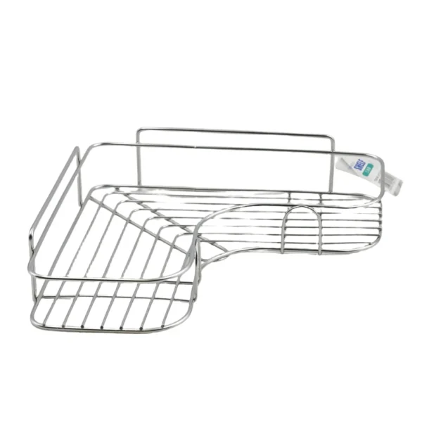 Wall Mounted Bathroom Storage Rack, No Drill Adhesive Shower Shelf AY153-011
