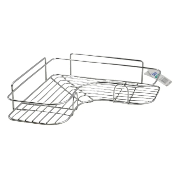 Wall Mounted Bathroom Storage Rack, No Drill Adhesive Shower Shelf AY153-011