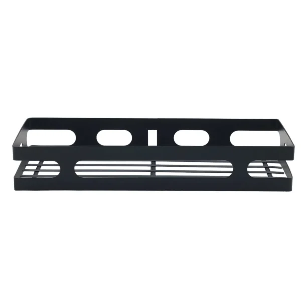 Black Wall Mounted Bathroom Shelf AY389-026