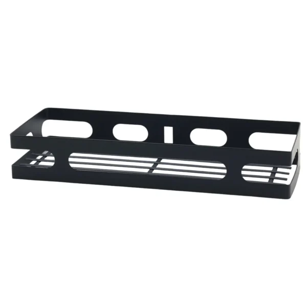 Black Wall Mounted Bathroom Shelf AY389-026