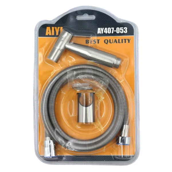 AIYI Handheld Bidet Sprayer Set with 1.2m Hose, Stainless Steel Toilet Spray Kit AY407-053