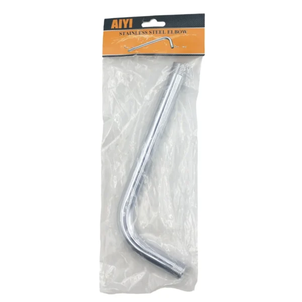 AIYI 30cm Shower Arm, Chrome Wall Mounted Shower Extension Pipe AY407-014