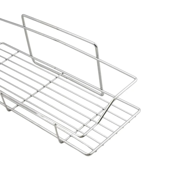Rectangular Wall Mounted Bathroom Shelf 30cm, No Drill Adhesive Shower Storage Rack AY153-003