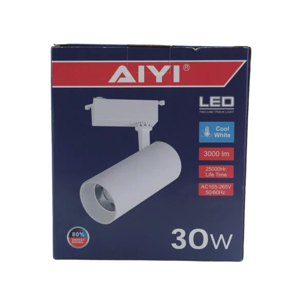 TWO LINE TRACK LIGHT WHITE 30W AY398-063