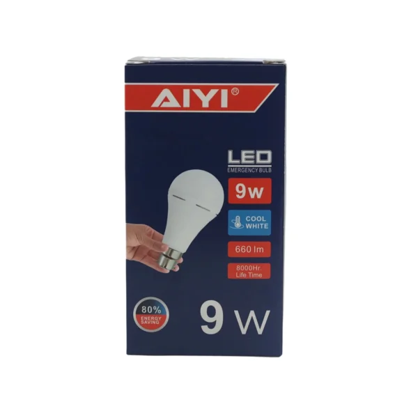 AiYi LED Emergency Bulb 165-265V 6500k 9W B22 AY398-053