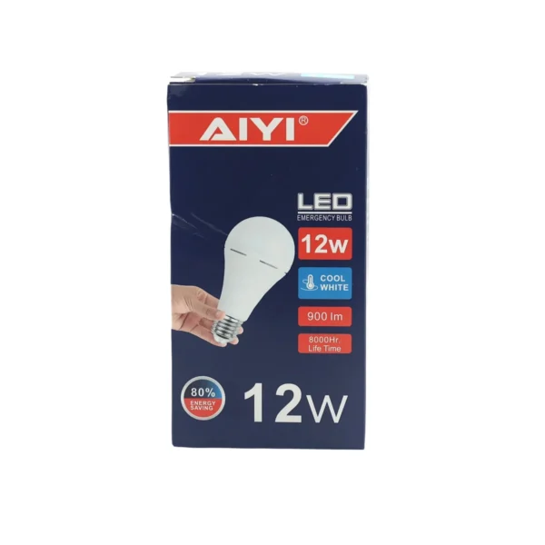 AiYi LED Emergency Bulb 165-265V 6500k 12W E27 AY398-054