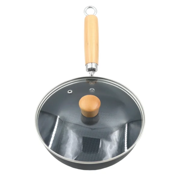 TIESHIFU 20cm Mini Cooking Pot with Glass Lid AY129-018