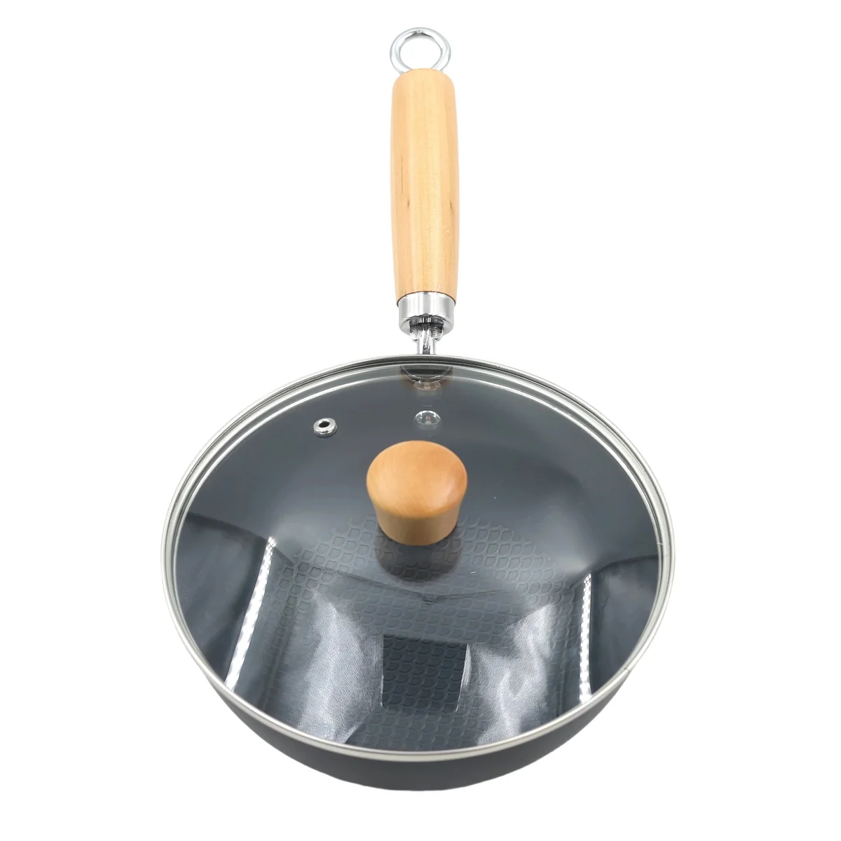 TIESHIFU 20cm Mini Cooking Pot with Glass Lid AY129-018 - Image 2