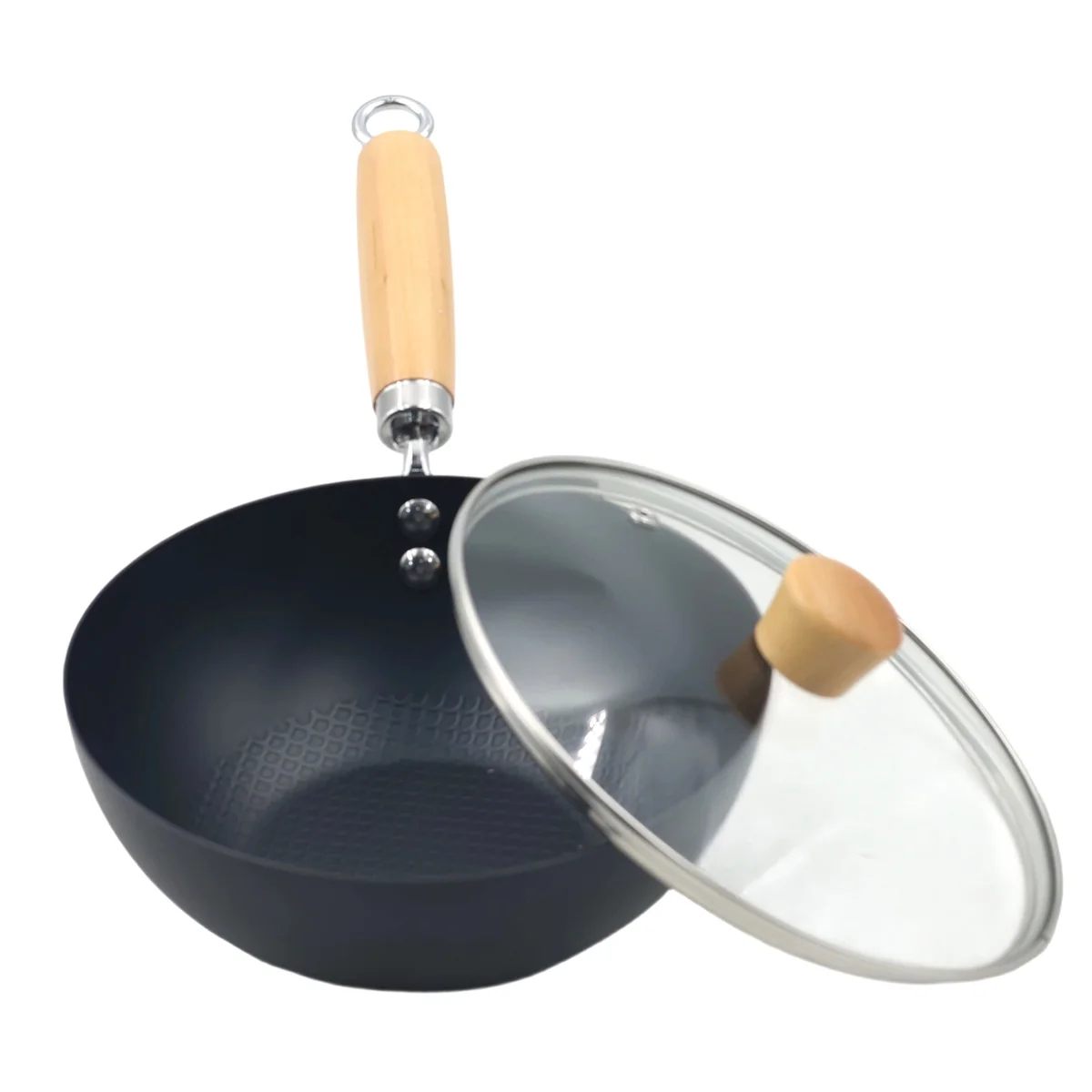 TIESHIFU 20cm Mini Cooking Pot with Glass Lid AY129-018 - Image 3