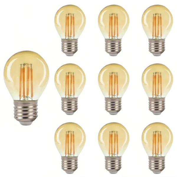 10-Pack AIYI LED Globe Bulb G45 – 4W E27 Warm White 2700K AY398-002