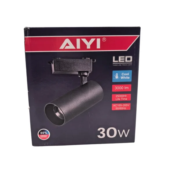 AIYI 30W LED Two-Line Track Light – Black (AY398-062)