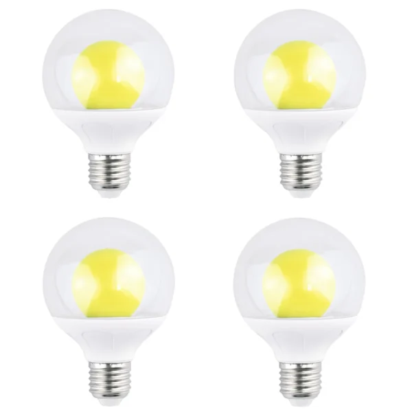 (4-Pack) AIYI 5W A80 Decorative LED Globe Bulb Yellow AY398-093