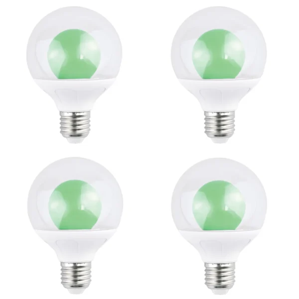 (4-Pack) AIYI 5W A80 Decorative LED Globe Bulb Green AY398-094