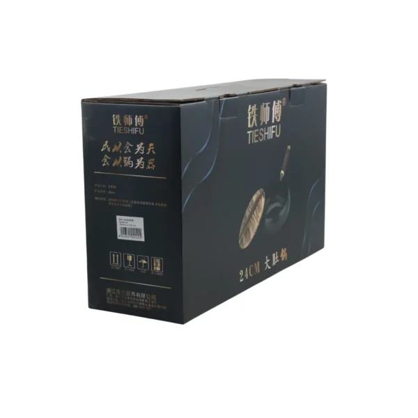 24cm Deep Belly Wok Pot with Wooden Lid AY129-020