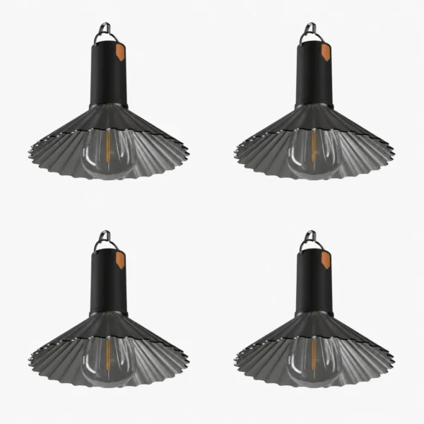 AIYI 4 Piece Rechargeable LED Camping Light, Hanging Tent Lights Grey AY398-045