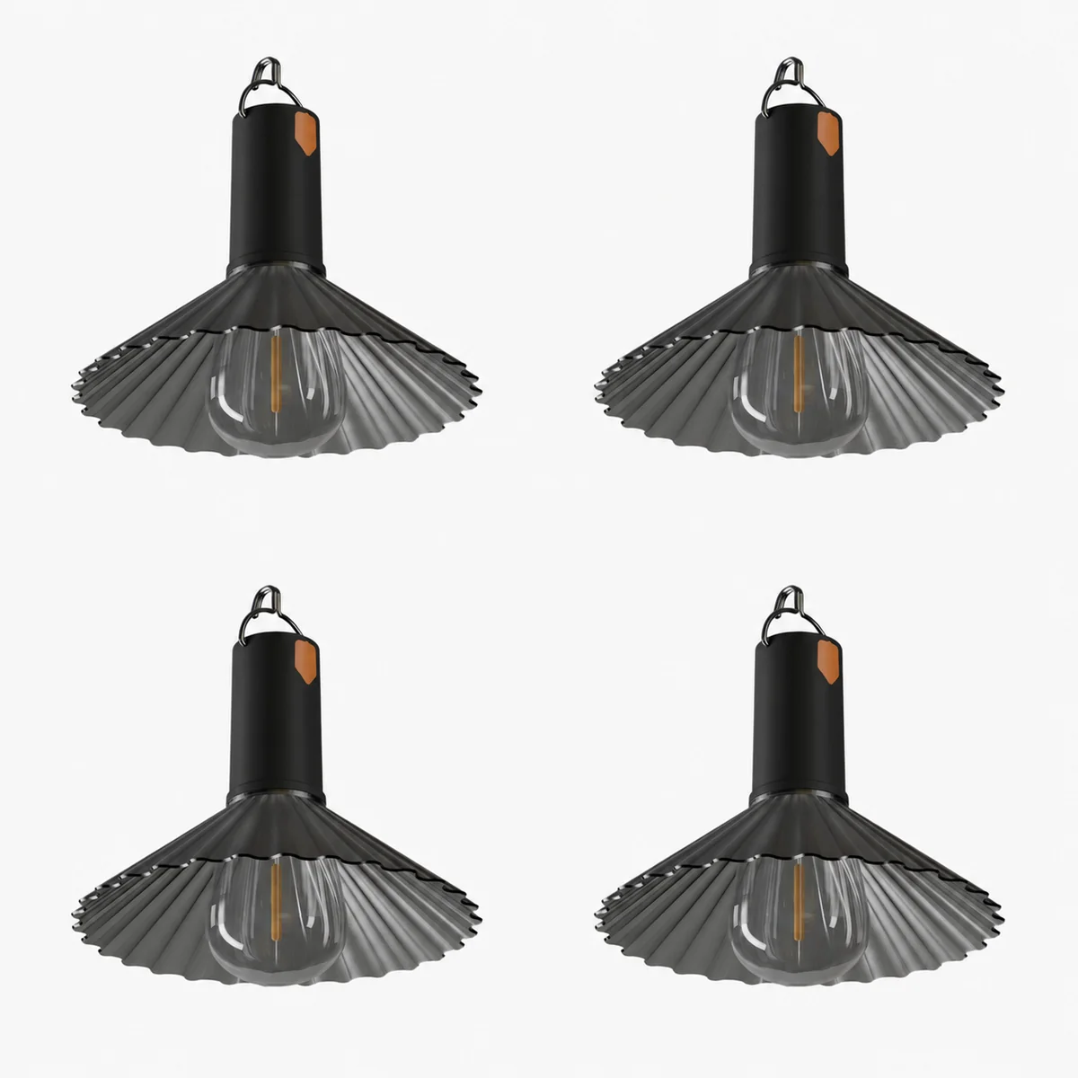 AIYI 4 Piece Rechargeable LED Camping Light, Hanging Tent Lights Grey AY398-045 - Image 4
