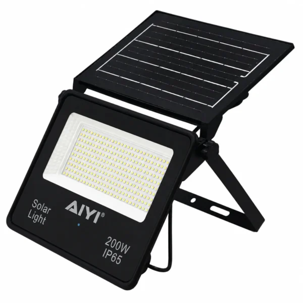 AIYI 200W Foldable Solar Flood Light With Panel 600LM IP65 Outdoor Light AY399-051