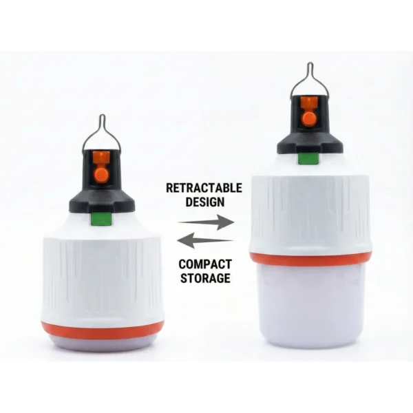 AIYI 20W Rechargeable Retractable LED Lantern with Hook AY398-058