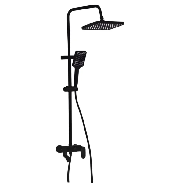 AIYI Black Shower Mixer Set with Rain Shower Head & Hand Shower AY407-087