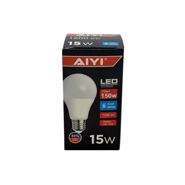 (10-Pack) AIYI 15W A70 E27 LED Bulb AY398-080