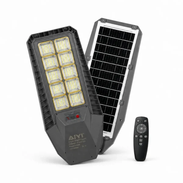 AIYI 1000W Solar Street Light - Motion Sensor and Remote Control AY399-053