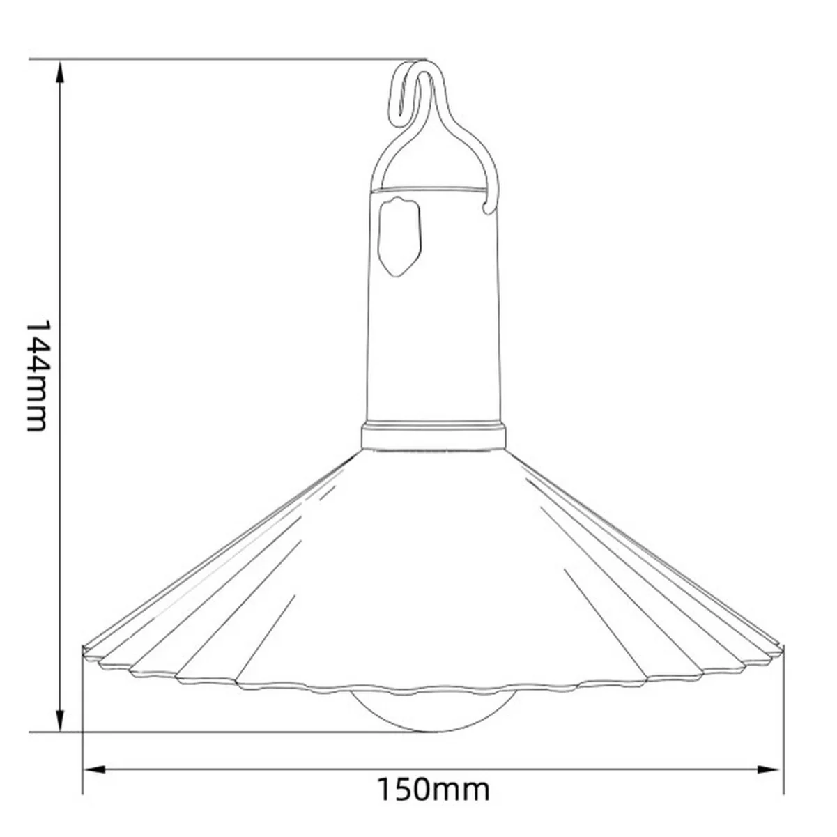AIYI 4 Piece Rechargeable LED Camping Light, Hanging Tent Lights Grey AY398-045 - Image 2