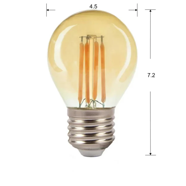 10-Pack AIYI LED Globe Bulb G45 – 4W E27 Warm White 2700K AY398-002
