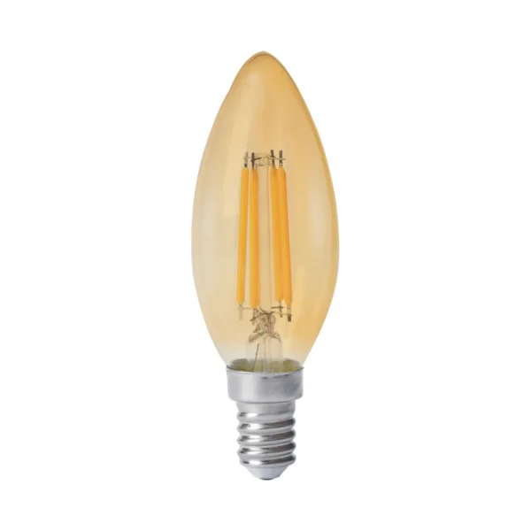 10-Pack AIYI LED Candle Bulb C35 – 4W E14 Warm White 2700K AY398-001