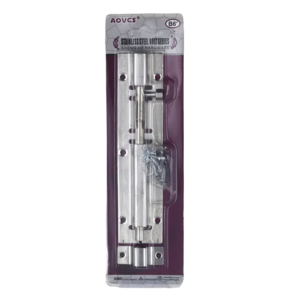 Barrel bolt silver B6 AY012-006