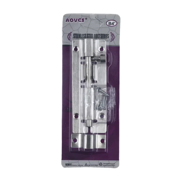 Barrel bolt silver B4 AY012-004