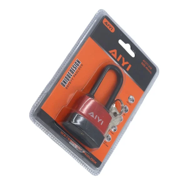 Color waterproof padlock 45mmL AY227-018/AY277-018
