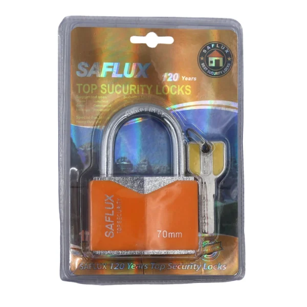 AIYI 80mm Rectangle Brass Padlock with 3 Keys, Heavy Duty High Security Lock AY178-003